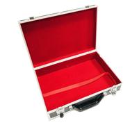 ALU Grande Valigetta Monete Nera Look Vassoio Per Monete Blu Rosso Rosso Scuro