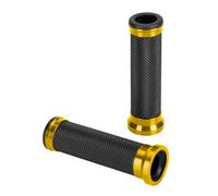 COPPIA MANOPOLE UNIVERSALE MOTO CON INSERTI IN METALLO COLORE ORO