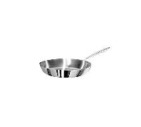 Pentole Agnelli Linea 1907 Padella con Manico, Alu-Inox, Argento, 24 cm