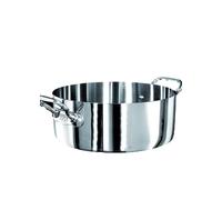 Alu-Inox Pentole Agnelli 1907 Casseruola Alu Inox Bassa 36 cm