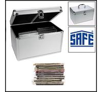 ALU-Koffer-CD-DVD-Silver-Star-SAFE-225-Für-50-DVD `