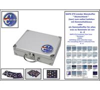 ALU-Münzkoffer-Deutschland-Smart-Universal-SAFE-279-0 Vuoto Platz per 9 Tableaux