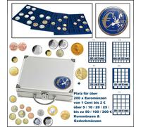 ALU-Münzkoffer-EURO-Smart-6-Tableaus-für-214-Münzen-bis-41-mm-SAFE-179-MIX