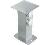 Alu Presa D'Acqua IP44 Grigia 4 Prese Schuko 230V~50Hz Terrazza TOP