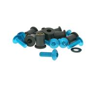 Alu Set Dadi Viti M5 x 16 Blu - 8 pezzi