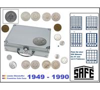ALU valigetta monete DDR Per 72 Leuchtturm quadrum Capsule Numismatiche 50x50 MM