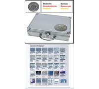 ALU valigetta monete DDR Smart Universale Safe 234-0 Vuoto Platz per Fino Zu 9