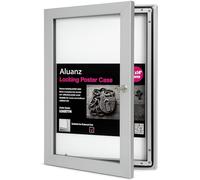 Aluanz Bacheca Esterna DIN A4 con Serratura, Impermeabile, Bacheca da Parete per Uffici, Campeggi, Hotel, Ristoranti e Associazioni Sportive - Montaggio a Parete - 297 x 210 mm