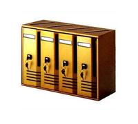 Alubox 1007646 Cubo C4 Blocchiera, Ruggine