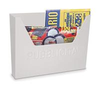 Alubox 17HELLAS/VRBI Cassetta raccogli pubblicità 34x5xh.25,5 cm Bianco