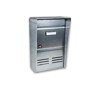 CASSETTA POSTALE POSTA BUCA LETTERE RIVISTA ACCIAIO ESTERNO 26x12x37h ALUBOX