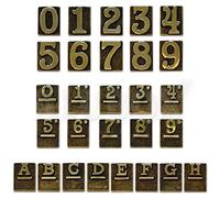 Alubox 2747802 Numeri Civici, Ottone Lucido