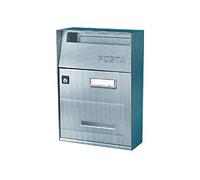 Alubox Cassetta postale EFFE F1 Inox senza tettuccio 21x9,5x30,5 cm