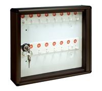 Alubox Bacheca chiavi 16 ganci (30x5x25cm) Grigio ghisa 23BCN16VRGH