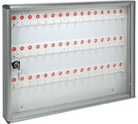 Alubox BACHECA PORTA 48 CHIAVI ALLUMINIO E PLEXIGLASS 55x40x5 cm (LxHxP)