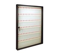 ALUBOX Bacheca Portachiavi Da Parete In Alluminio 30X5X14 Cm Porta Chiavi Da Muro Per Casa Per Interno O Esterno Protetto Made In Italy Cassetta Appendi Chiavi A Muro Con 96 Ganci Numerati (ANTRACITE)