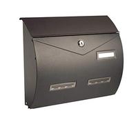 ALUBOX BUSTA Cassetta Posta Formato Rivista 31,5X37,5X10,2 Cm Cassetta Postale Con Sistema Anti Effrazione E Apertura A Vasistas Cassetta Postale Da Esterno Antipioggia Anticorrosione (VERDE)