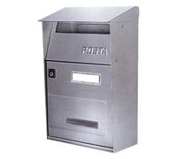 Cassetta Postale Per Esterno mod. EFFE T Finitura TDL Acciaio Inox Alubox