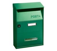 Alubox Cassetta posta con tettuccio (21x9,5x32,5cm) EFFE Verde 13FTVRVE