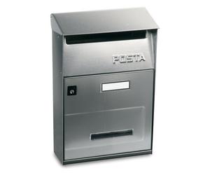 Alubox Cassetta posta con tettuccio (22x11x32,5cm) EFFE Inox satinato FTIXL