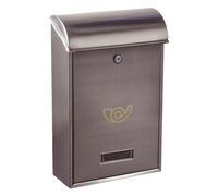 Alubox Cassetta posta con tettuccio (25x10x40,5cm) LIFTER Inox satinato