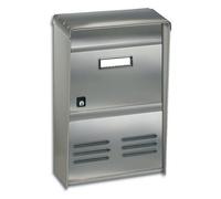 Alubox Cassetta posta con tettuccio (26x12x37,5cm) DUBLO Inox tdl 14DR2EEVO