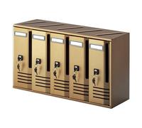 Alubox Cassetta posta condominiale 5 p (52x17,5x30cm) CUBO Bronzo 20C5BR