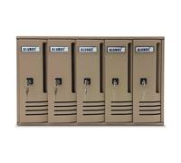 Alubox Cassetta posta condominiale 5 p (52x17,5x30cm) CUBO Sabbia 20C5SA