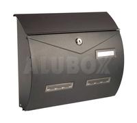 Alubox Cassetta posta maxi con tettuccio (37,5x11x31cm) Grigio ghisa BUSTAGH