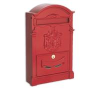 Alubox Cassetta posta senza tettuccio (26x9x41cm) RESIDENCE Rosso 30RESVRRO