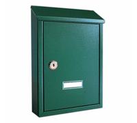 ALUBOX CASSETTA POSTALE ALUBOX PRIMA VERDE CON TETTO, LETTERA ALTA QUALITA'