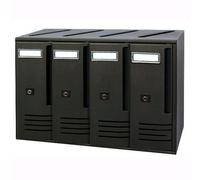 Alubox Cassetta Postale "Cubo" A 4 Posti Ghisa Art.C41 Pz
