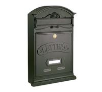 ALUBOX Cassetta Postale Da Esterno 42X27X8,5 Cm Cassetta Posta In Acciaio Zincato Resistente alle Intemperie e Durevole Nel Tempo Cassette Postali Per Esterno Serratura Antiscasso (GHISA)