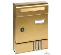 ALUBOX CASSETTA POSTALE POSTA ALLUMINIO BRONZO PER ESTERNI COMPONIBILE 20x7x29h