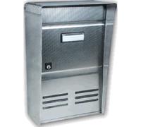 CASSETTA POSTALE POSTA BUCA LETTERE RIVISTA ACCIAIO ESTERNO 26x12x37h ALUBOX
