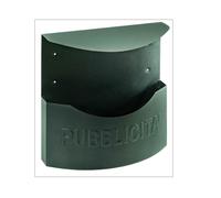 ALUBOX - CESTINI Porta PUBBLICITA' CITY NERO-BIG TETTO 38X10X35H