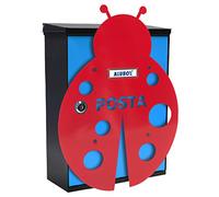 Alubox Coccinella Cassetta Postale Mia con Sportello, Multicolore