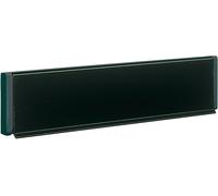 ALUBOX Copriferitoria per cassetta postale mod. CF/R NE – alluminio verniciato nero 30,5x7,5 cm