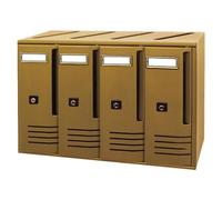 ALUBOX CUBO C4 BLOCCHIERA BRONZO