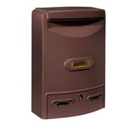 ALUBOX EUROPA MAXI Cassetta Postale Da Esterno 39X29X10 Cm Cassetta Posta In Alluminio Pressofuso Cassetta Lettere Completa Di Portanome Impermeabile Formato Rivista (RUGGINE)