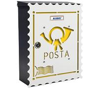 Alubox Francobollo Cassetta Postale Mia con Sportello, Multicolore