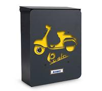 Alubox Motoretta Cassetta Postale Mia con Sportello, Multicolore