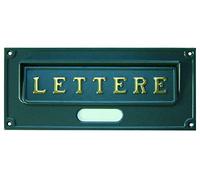 ALUBOX Placca buca lettere Roma – Ghisa – A6N/GH L30,3xH13,2 cm