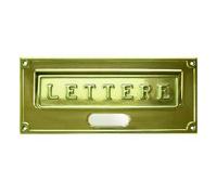 ALUBOX PLACCA BUCA LETTERE ROMA OTTONE LUCIDO