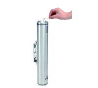 ALUBOX Posacenere Da Esterno A Muro In Alluminio Satinato Portacenere Da Esterno 8X8X48 Cm Kit Di Installazione E Pulizia Incluso Posacenere Da Muro 2 Kg Adatto Per Esterno E Interno