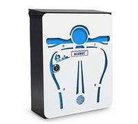Alubox Scooter Cassetta Postale Mia con Sportello, Multicolore, Set di 2 Pezzi