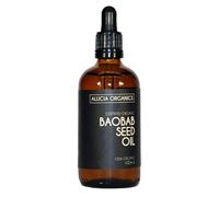 Alucia Organics Olio di semi di baobab biologico certificato, 100 ml, puro, naturale, spremuto a freddo, certificato biologico, vegano, cruelty free, per pelle, viso, corpo, capelli, massaggi