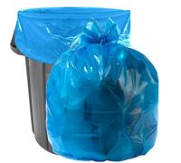 Aluf Plastics 55-60 Gallon 1,2 mil Blu Blue Industrial Strength Cesti