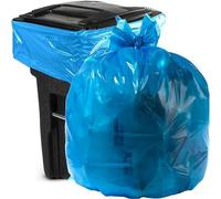 Aluf Plastics hp-rbl55 HP blu a bassa densità super Hexene Star Seal Gang piegato bag, 55 - 60 Gallon Capacity, 139,7 cm lunghezza x 96,5 cm larghezza (confezione da 100)