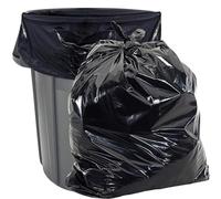 Aluf Plastics PG6 - 6060 Low Density Repro Blend tassello Seal bag piegato individualmente, 55 - 60 Gallon Capacity, 147,3 cm lunghezza x 96,5 cm larghezza, nero (confezione da 100)